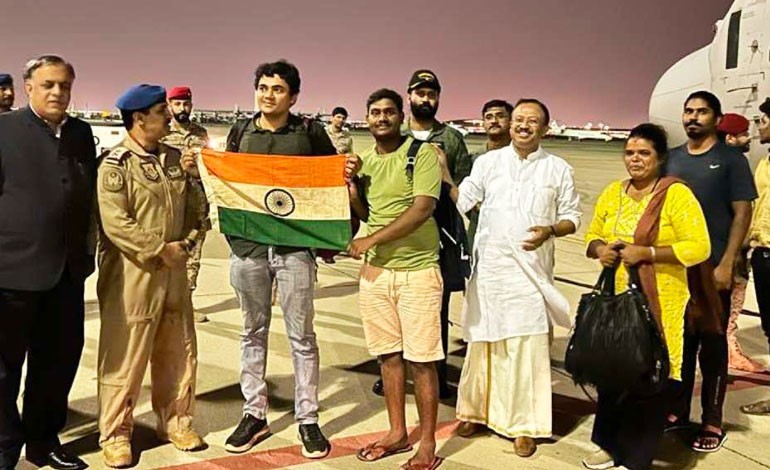 FIRST BATCH OF 360 INDIAN EVACUEES FROM SUDAN REACH DELHI