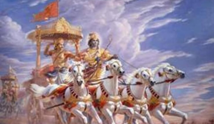 The Significance of the Chariot with Krishna and Arjuna
