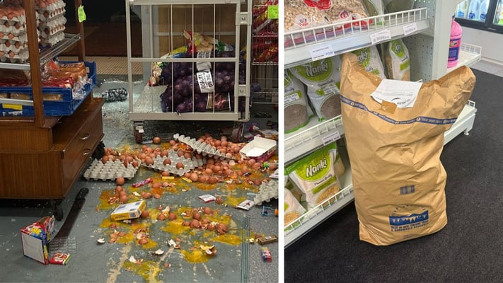 The total value of the stolen items is still being assessed. But the damage, he said, is evident.