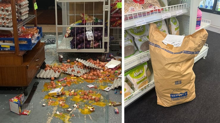 The total value of the stolen items is still being assessed. But the damage, he said, is evident.