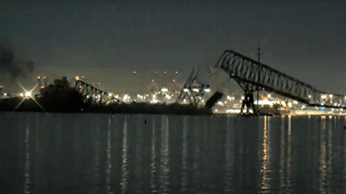 The 3km-long Key Bridge in Baltimore, Maryland has collapsed into the water