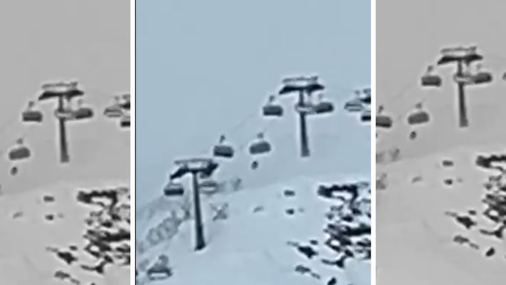 A New Zealander's skiing holiday in Italy turned into a nightmare when high winds nearly threw her from a chairlift.