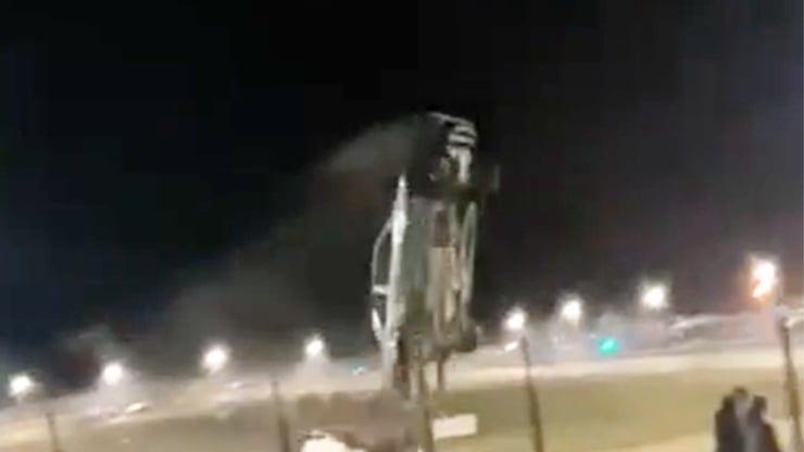 Speedway NZ is investigating after a car flew over a safety fence in a streetstocks race at Beachlands Speedway in Dunedin.
