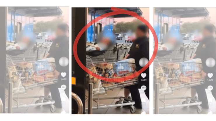 Pak'nSave Tamatea employees intervene as a mother with a baby attempts shoplifting