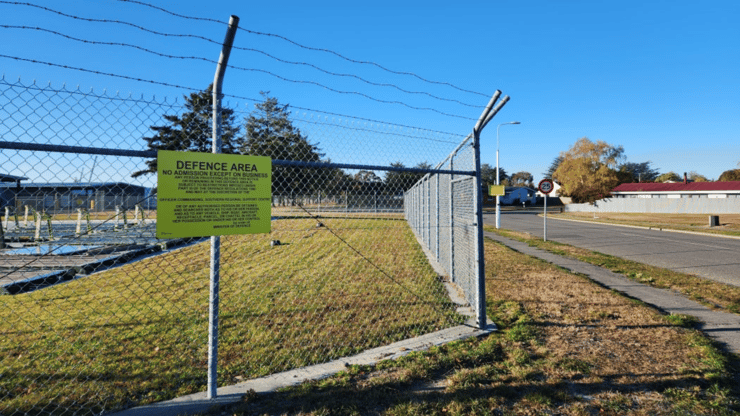 One person has died after a house fire outside Burnham military camp's perimeter fencing, just outside of Christchurch.