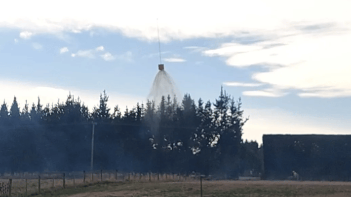 Some conservation land was damaged in a scrub fire that ignited on Saturday, the area's fire chief says.