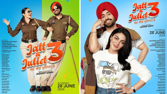 Famous on screen jodi Diljit Dosanjh - Neeru Bajwa is back to entertain you all with 'Jatt & Juliet 3'