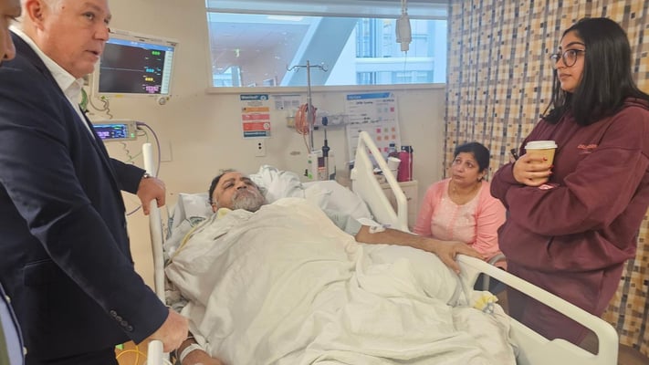 New Zealand Minister of Police Mark Mitchell visited Luther and his family in the hospital. Daljit Singh mentioned that Mitchell skipped a cabinet meeting to offer his support.