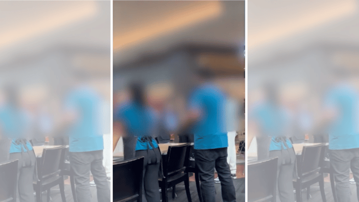 A café owner at Westfield Riccarton Mall has expressed frustration after an altercation with a group of trespassing teens went viral on social media