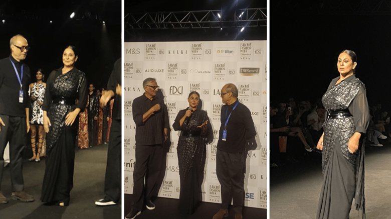 Shefali Shah Dazzles In Saree Made Of Bin Bags, X-ray Sheets