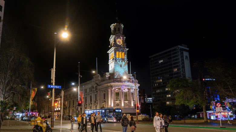 Auckland Town Hall Becomes A Canvas Of Colour For Diwali