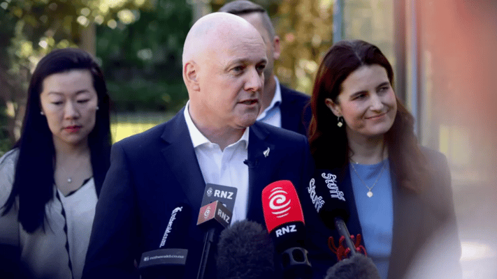 Police say one of its vehicles crashed into a Crown limousine carrying both the Prime Minister and the Finance Minister.