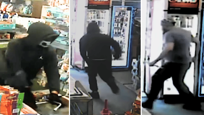 An Upper Hutt dairy owner chased off a robber with a stick during a Sunday morning attempted robbery.