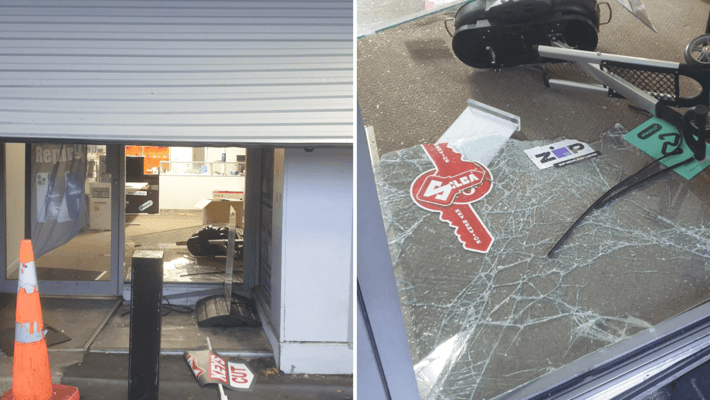Faizan arrived at his electronics shop at 7.30 am to find the shutter locks broken, lifted, and the counter glass shattered.