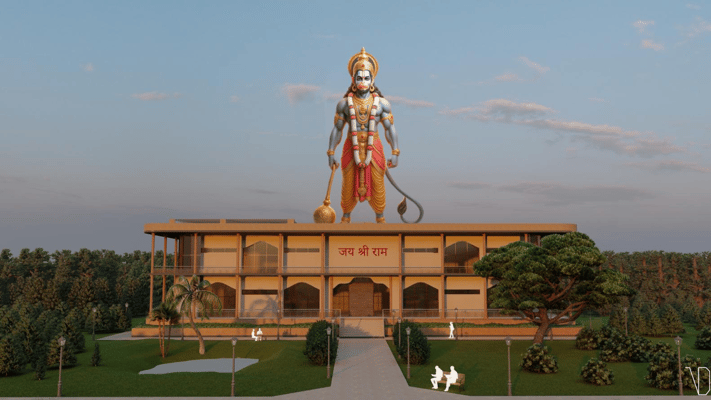 Hanuman Statue Integrated with Auckland Youth Centre by HOTA Forum NZ
