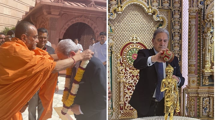 New Zealand Deputy Prime Minister Winston Peters in India on an official visit 