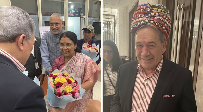 NZ Deputy PM Winston Peters Lands in Ahmedabad, India