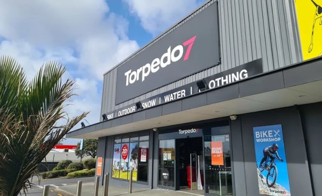 Sports and outdoor gear store Torpedo7 has been sold by The Warehouse Group. Photo: RNZ