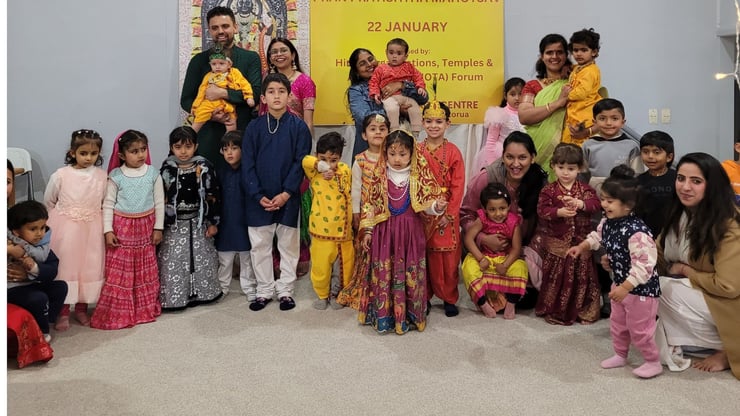 Children Shine in Shri Krishna Janmashtami Celebrations at Hindu Heritage Centre Rotorua 