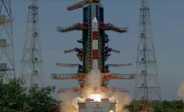 he Aditya-L1 spacecraft taking off from the Satish Dhawan Space Centre in Sriharikota on 2 September 2023, on a voyage to the centre of the Sun.