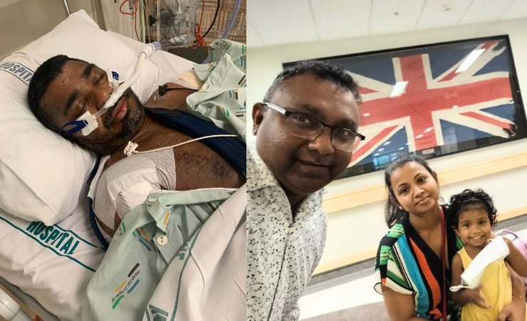 Muditha Kannangara was seriously injured when a thief stole his car and ran him over in Howick, Auckland