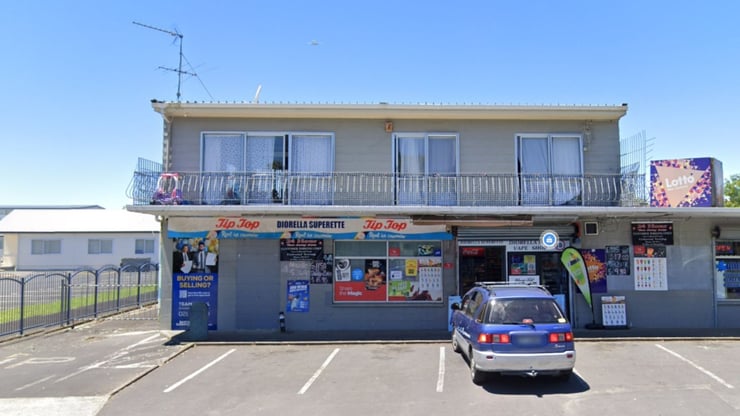 A worker at a South Auckland superette was stabbed during a confrontation with a group of teenagers who allegedly stole cookies and brownies from his store