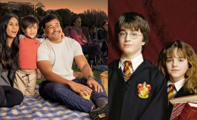 Open air movie screening in Auckland 