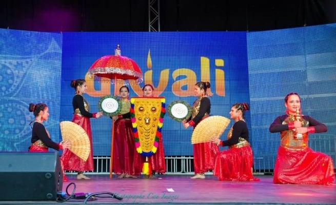 Enthusiastic festival goers brave weather to celebrate Christchurch Diwali