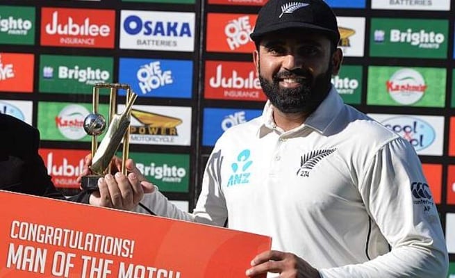 Debutant Ajaz Patel’s 5 for 59 gives a thrilling win against Pakistan