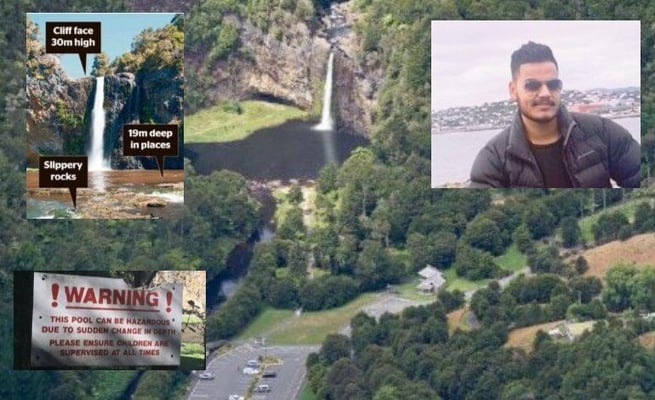 Hunua Falls, the tragic water hole!
