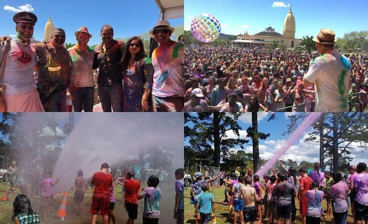 ISKCON Holi festival drenches Aucklanders in colours, water and spirit of Krishna-Bhakti