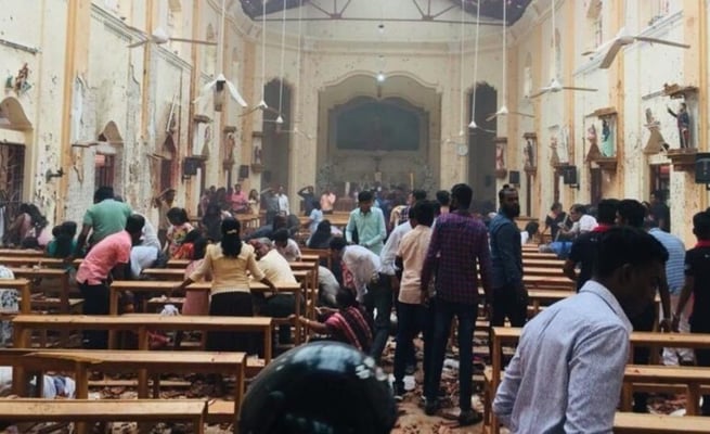 Over 100 killed and 300 injured in Sri Lanka explosions