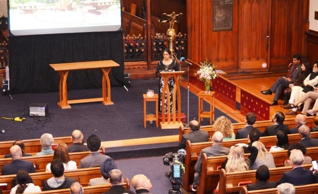 Capacity for human love and forgiveness was the theme