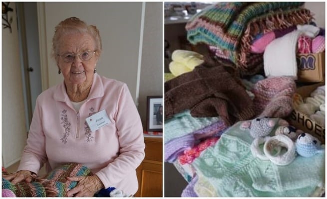 The Knitting Grannies clothing Auckland's babies