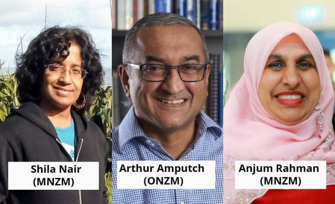 Three Kiwi-Indians named in the Queen’s Birthday Honours List