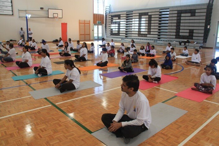 Waitakere Hindi School hosts Yoga event in West Auckland