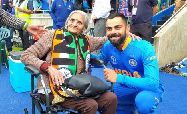 87-year-old Indian cricket fan at India-Bangladesh match becomes social media sensation