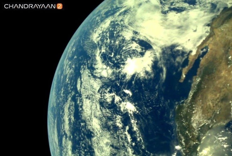 ISRO shares Earth's images captured by Chandrayaan-2