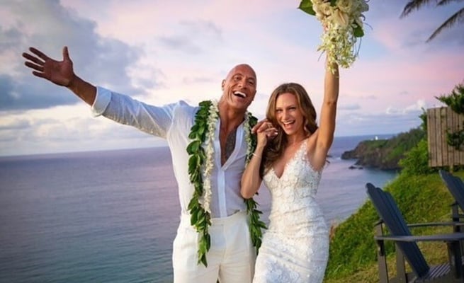 Dwayne Johnson 'feels great' after getting married