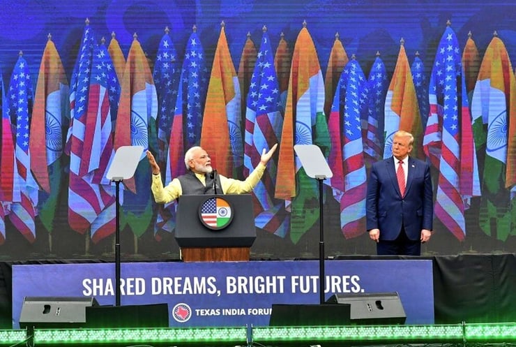 'Howdy, Modi': PM talks of $5 tn economy, low-cost data, GST