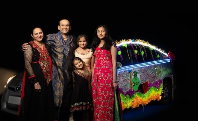 Ola brings light and colour to hundreds of rides during Diwali