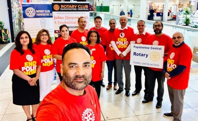 International World Polio end day celebrated by Rotary club of Papatoetoe Central