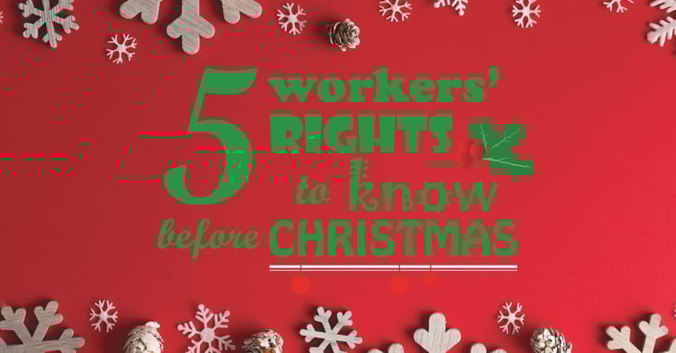 Five workers’ rights to know about Xmas time