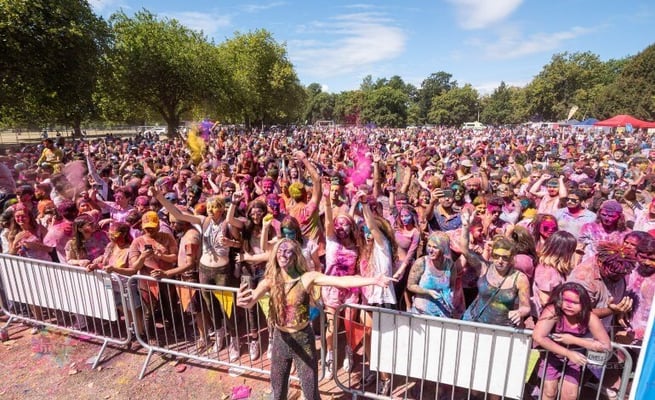 Season’s first Holi celebration in Christchurch draws 12000 people