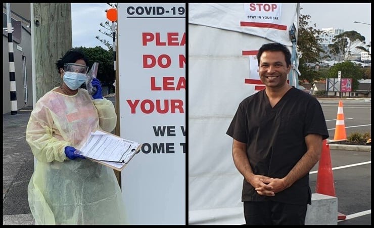Kiwi Indian doctor and a nurse at Covid-19 testing stations share their experience being on the frontline