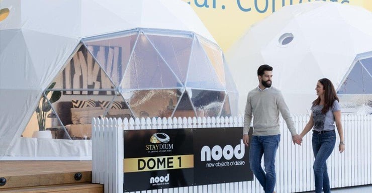 New Zealand’s national stadium takes out international innovation award for its Staydium Glamping experience