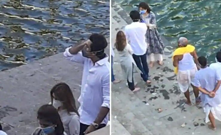 Ranbir immerses Rishi Kapoor's ashes