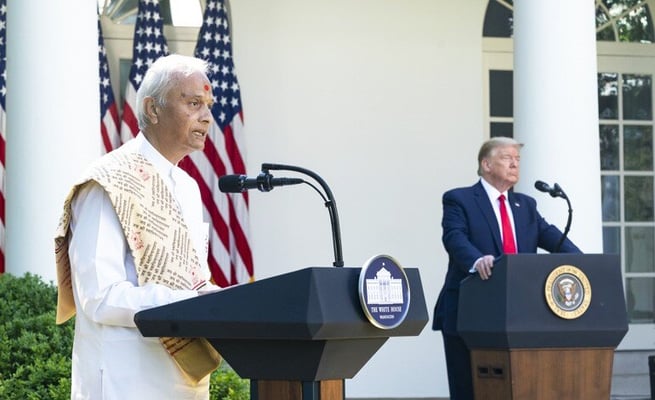 Vedic peace prayer recited at White House prayer service