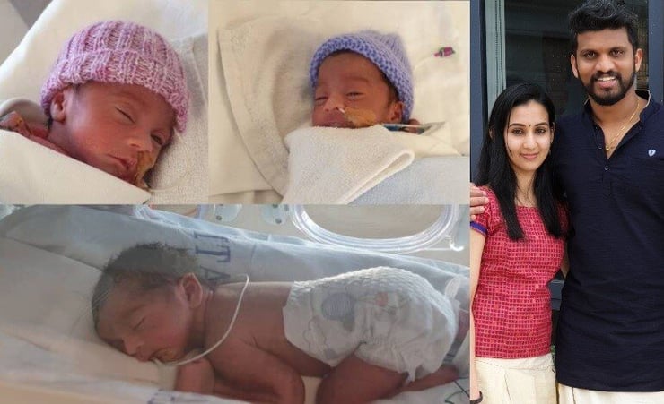 Kiwi Indian couple in Hamilton welcome triplets during Covid-19 lockdown