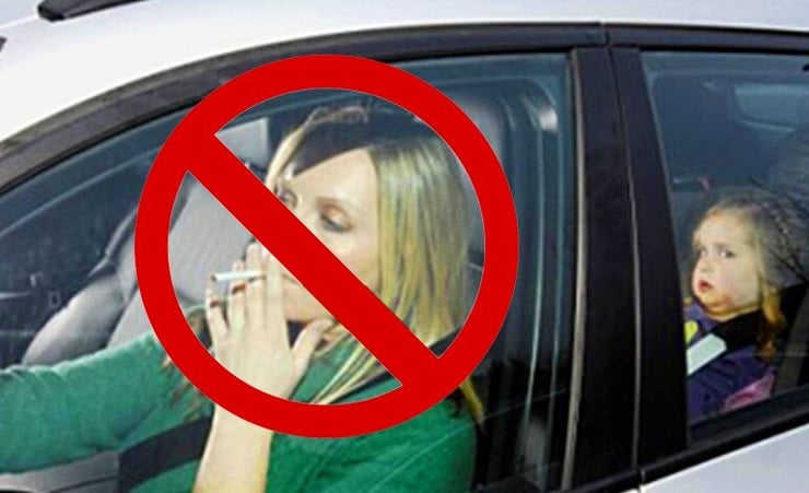Smoking in cars ban becomes a law